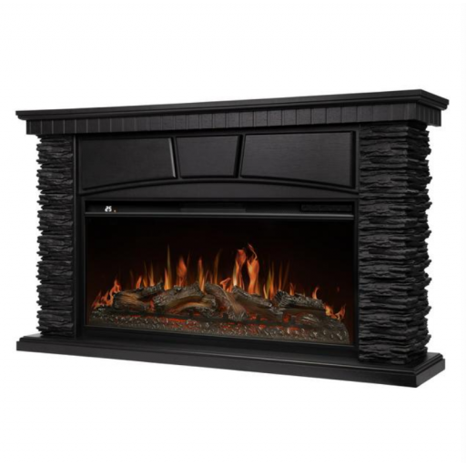 Каминокомплект: Очаг Royal Thermo Аврора RTFP/P-AR40LS, портал Порто 42/40/36 камень черный